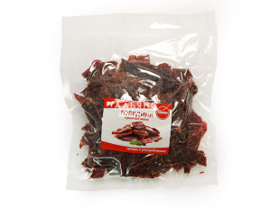 Икра камбалы вяленая: Говядина вяленая (строганина)