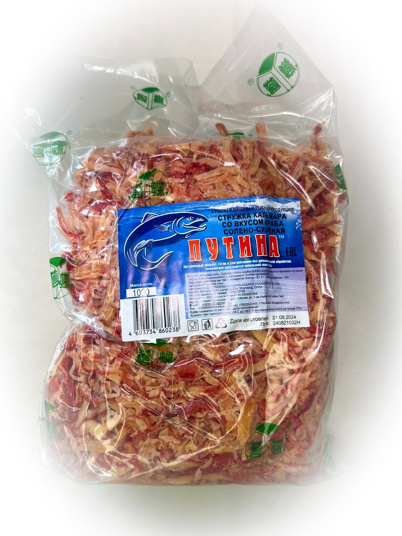 Кальмар стружка со вкусом краба "Розовая" (ПУТИНА) в Ессентуках