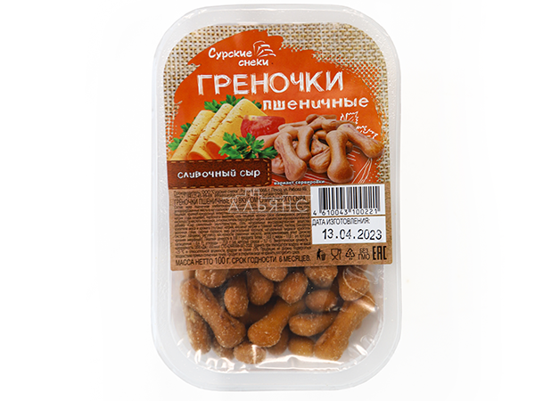 Сурские (ПШЕНИЧНЫЕ) Сливочный сыр (100 гр) в Ессентуках