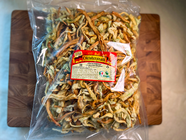 Нитка ЖАРЕНАЯ "Васаби" Oktobersnack 1 кг (сырный продукт) в Ессентуках