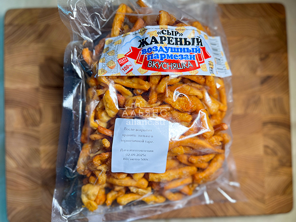 Жареный сыр "ВКУСНЯШКА" со вкусом пармезан (500 гр) в Ессентуках