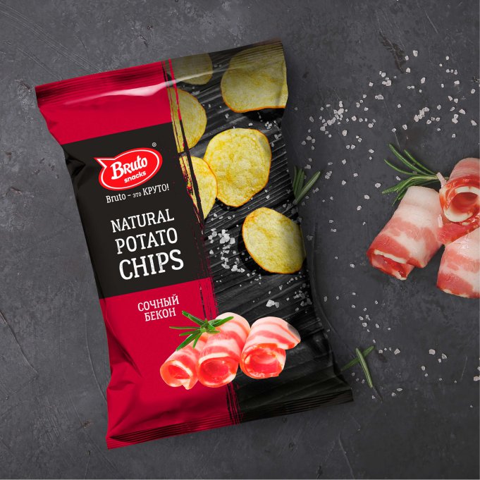 Картофель «Бруто» со вкусом бекона 130 гр. в Ессентуках